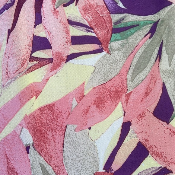 Wayf Tropical Print Slip Midi Dress Spaghetti Strap Form Flattering Sz Small - Picture 3 of 14